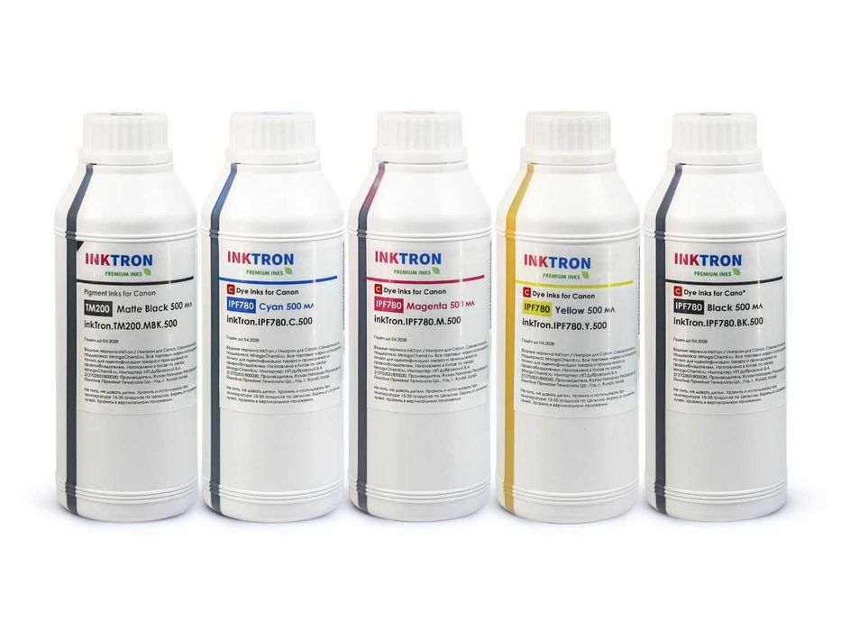 Canon iPF Плоттерлари учун Комплект Сиёҳ 5х500мл. InkTron. Пигментли.