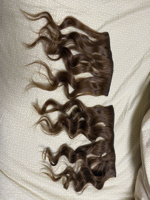 Естествени екстеншъни - истинска коса с клипси