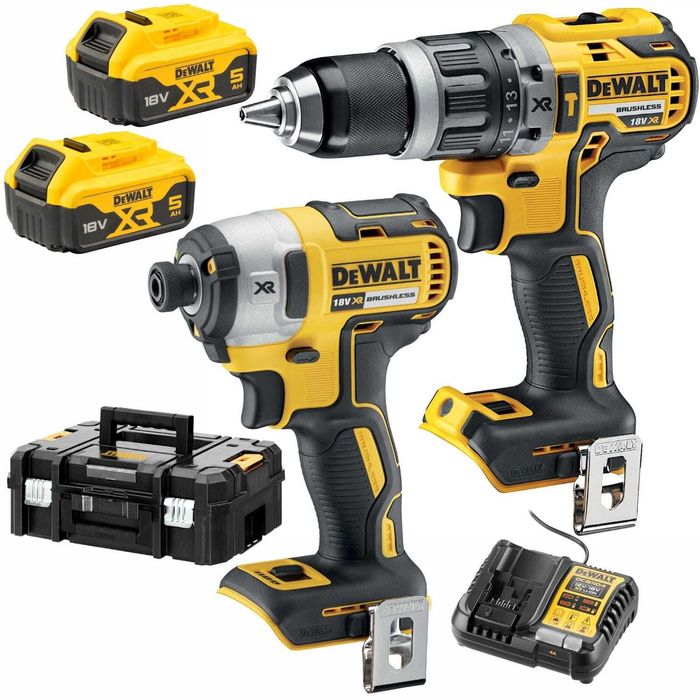 Комплект акумулаторни ударни винтоверти DCK266P2T, 18V