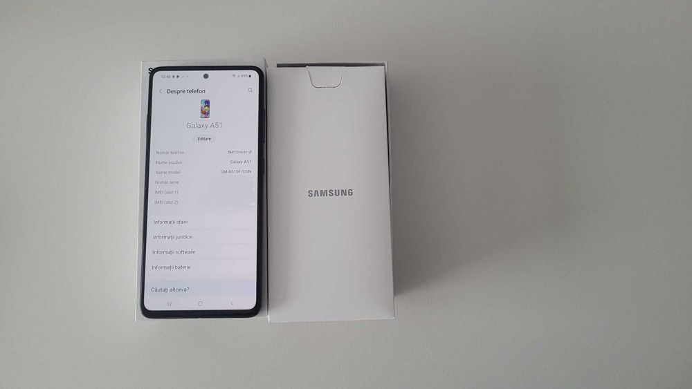 Telefon mobil Samsung Galaxy A51, negru, Dual SIM, 128GB, 4GB RAM, 4G