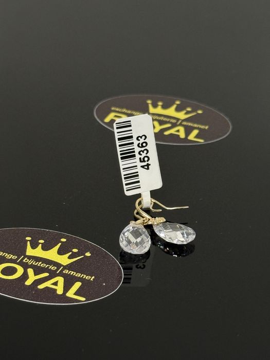 Bijuteria ROYAL : Cercei AUR 14K NOU / 2.4 GR