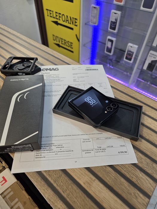 Galaxy Z Flip 7 FE 128GB. GARANTIE 12 LUNI