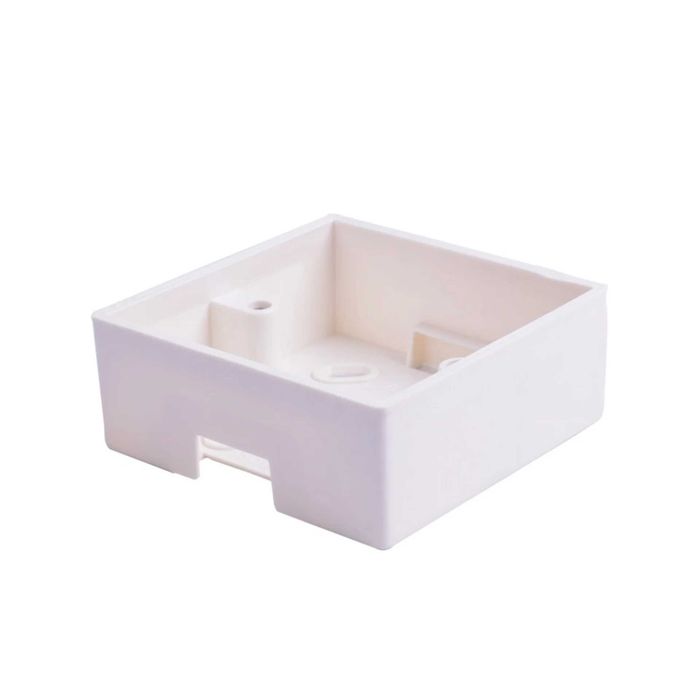 Монтажная коробка Pixietech, накладная, 86х86мм, белая