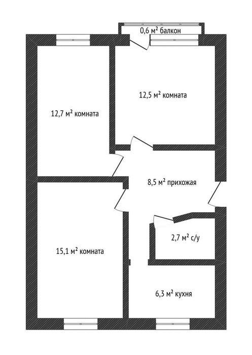 3 к.кв. в 8 мкр-не ДВД