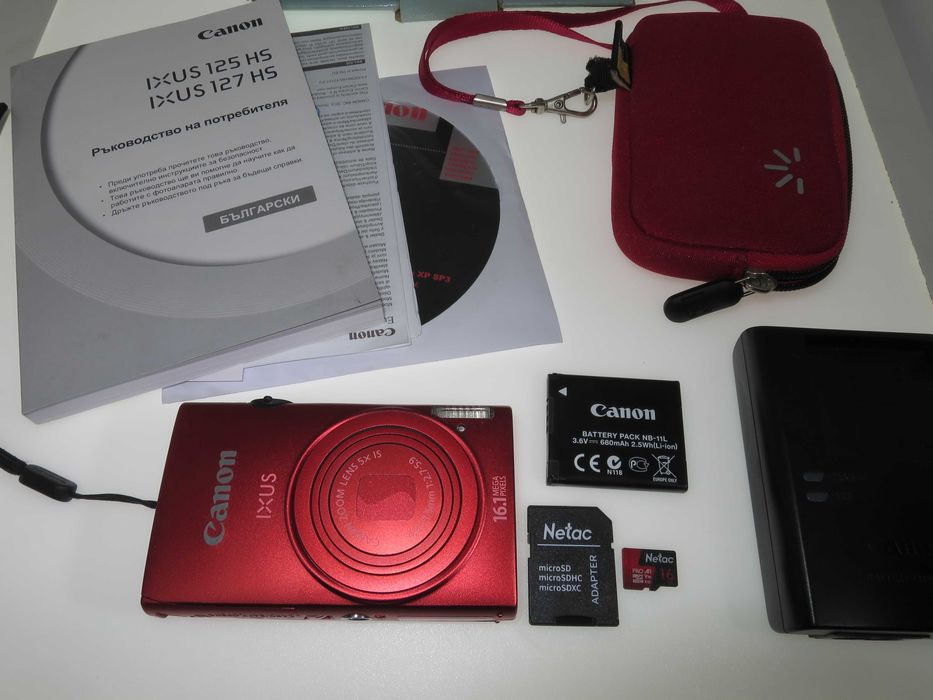Canon IXUS 125 червен компактен цифров фотоапарат дигитална камера