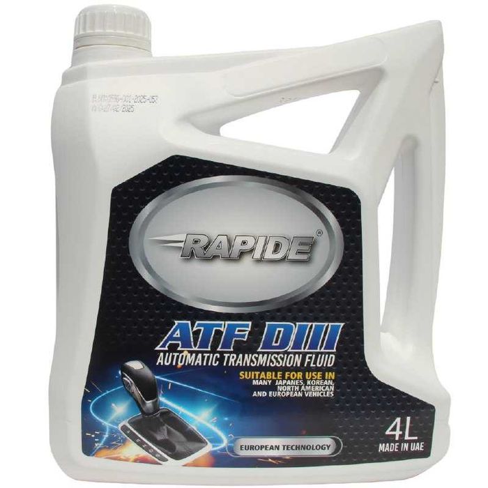 Трансмиссионная жидкость RAPIDE ATF DEXRON III, 4 литр