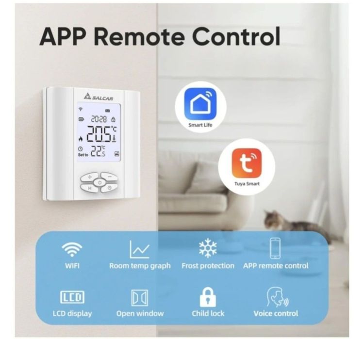 Termostat inteligent SALCAR Termostat de încălzire pentru centrala!