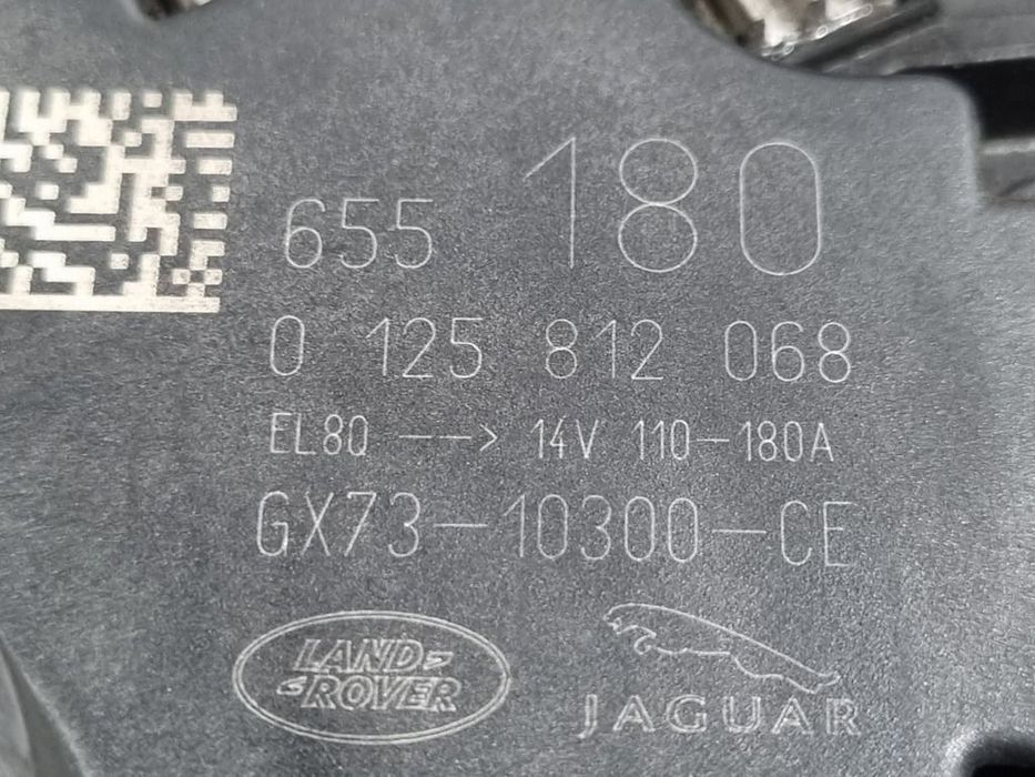 Alternator Jaguar F - Pace 2.0 D 2015 - 2020 163CP 1999CC 204DTD (1141) Diesel 0125812068