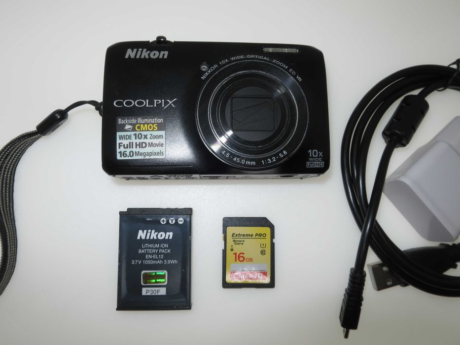Nikon Coolpix S6300 компактен фотоапарат дигитална камера FULL-HD