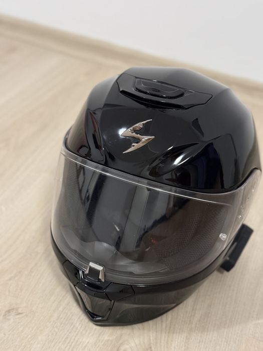 Casca integrala de motocicleta  Scorpion EXO- 391 negru solid lucios