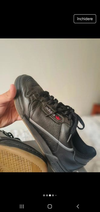 Adidas originali piele naturala continental 80