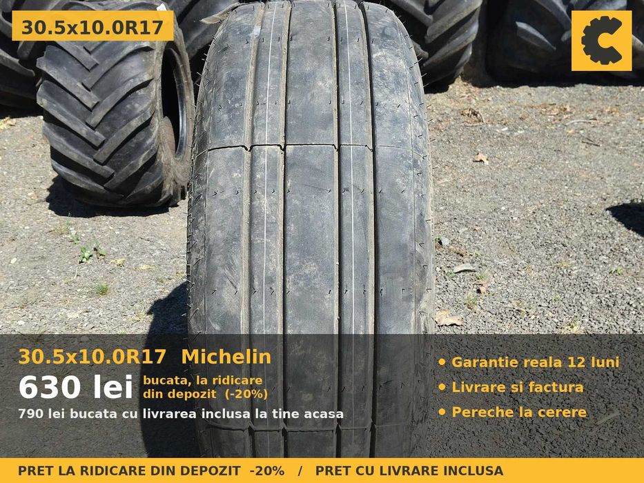 Anvelope Cauciucuri 30.5x10-17 30.5x10R17 30.5x10 17 30.5x10x17 30510017 Michelin Incarcator Buldo si Industrial SH Second Hand VERIFICATA Oferta