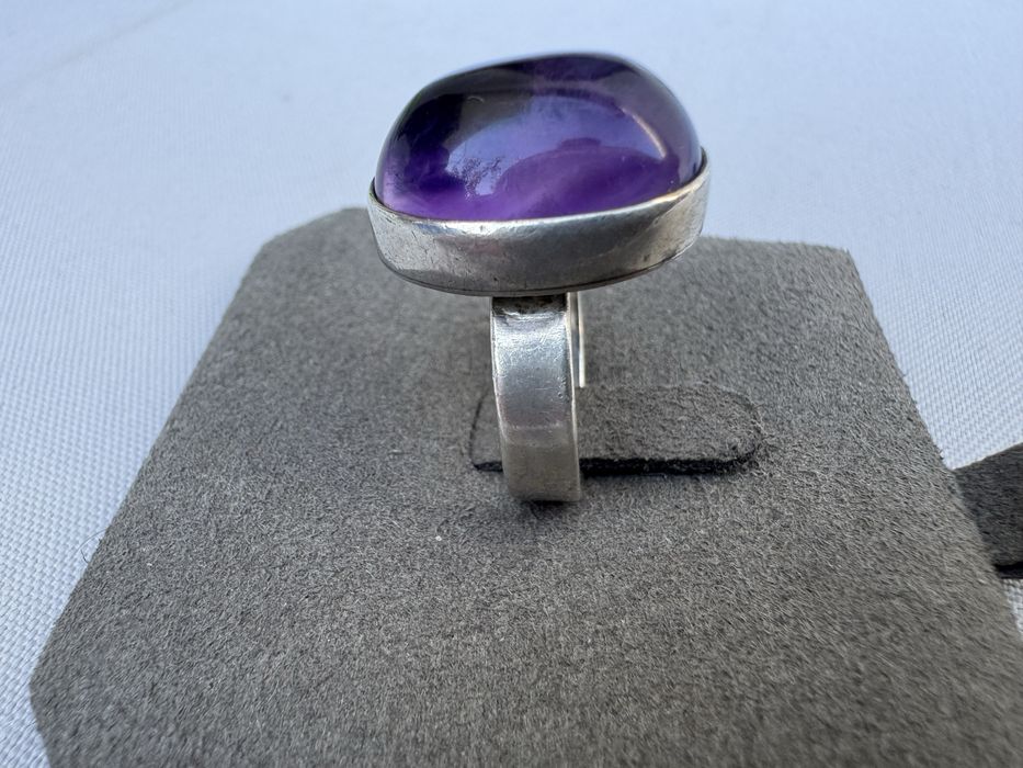 Inel argint si ametist