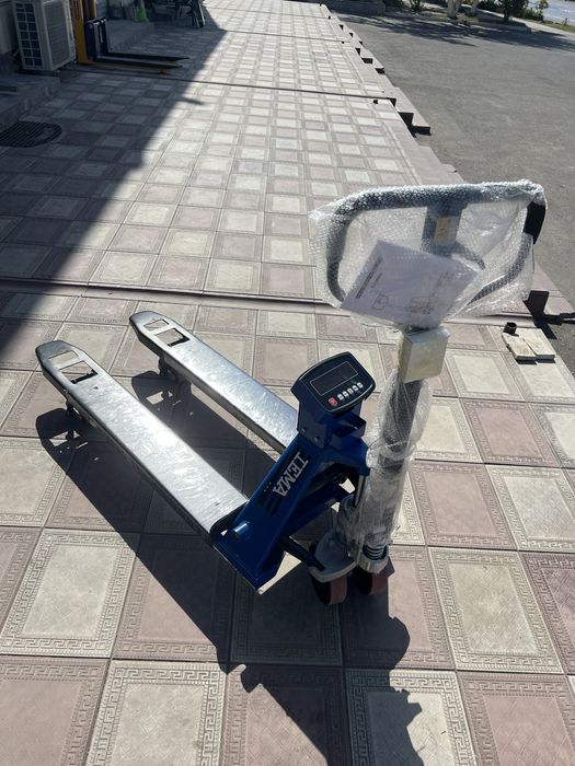 Гидравлическая тележка - рохля с весами / 2 тонн / tarozilik roxlya