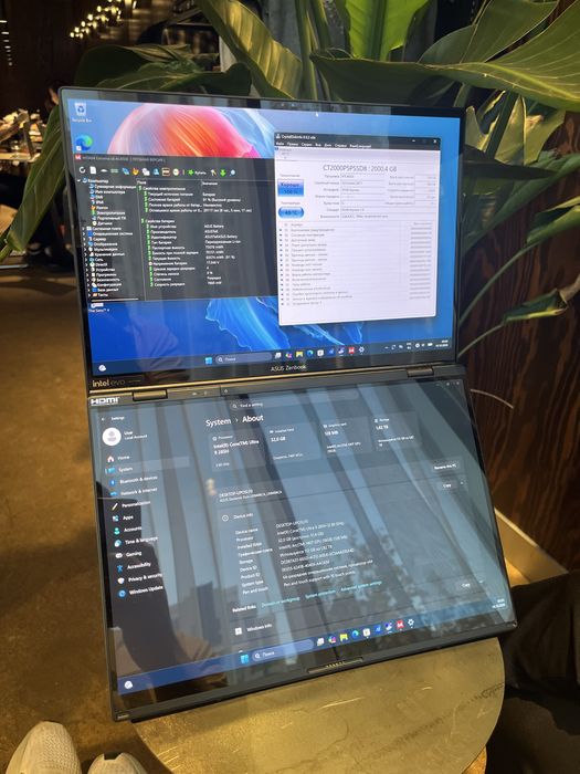 ASUS Zenbook Duo 120hz Oled 9-285h 32/2Tb