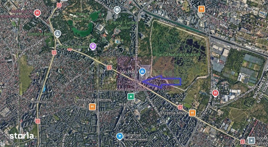 Teren intravilan 210 mp, Metrou Piata Sudului - SUN PLAZA