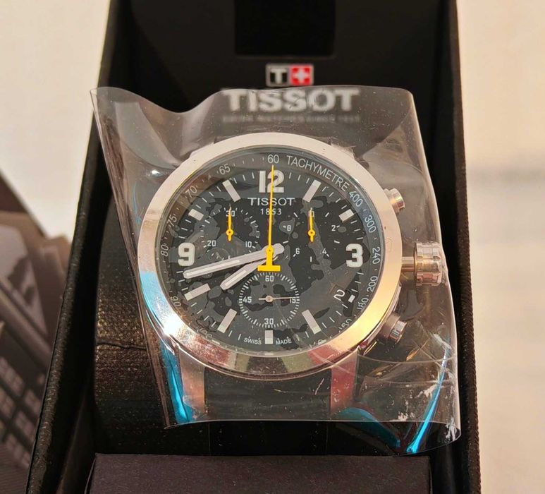 TISSOT PRC 200 мъжки часовник хронограф чисто нов кутия 100% оригинал