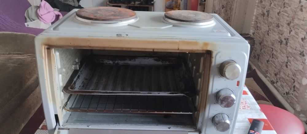 Мини печь два в одном