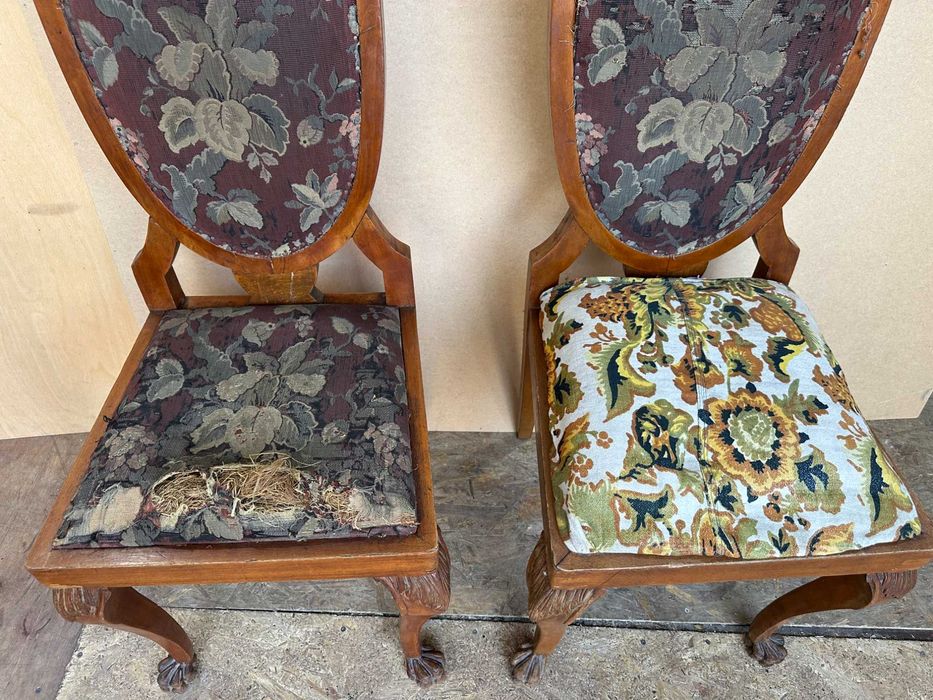 Set 2 Scaune Vintage Stil Baroc din lemn masiv; Scaun