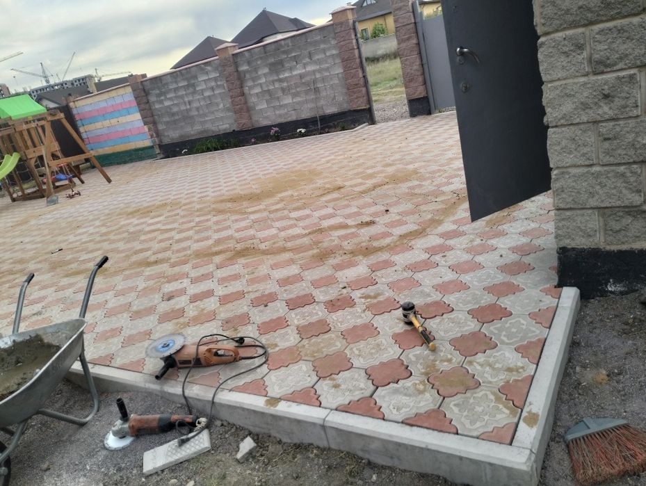 Укладка брусчатки