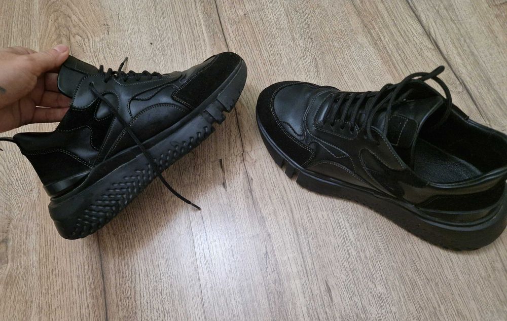 Adidasi piele si piele vitel Anna Cori