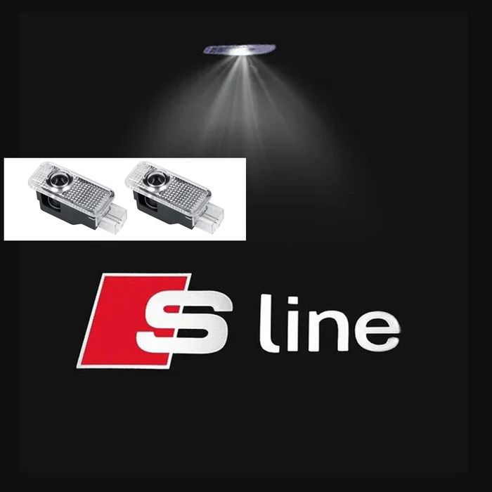 Set 2 Holograme Logo usa Audi A1 A3 A4 A5 A6 A7 Q3 Q5 Q7