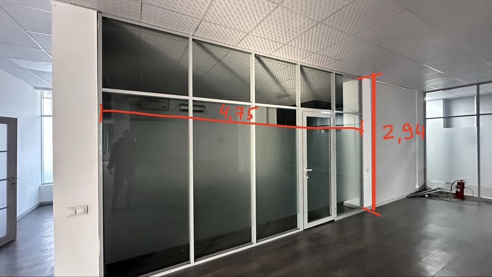 Стеклянные перегородки