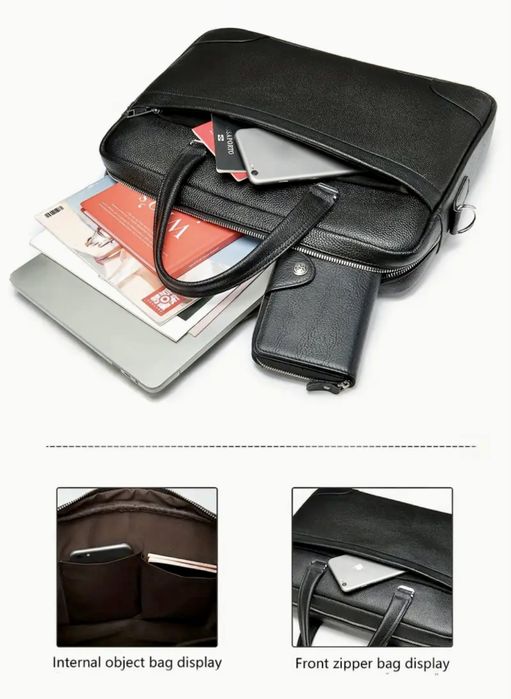 Мъжки бизнес кежуал (Чанта за лаптоп с премиум дизайн) -10% Промоция!