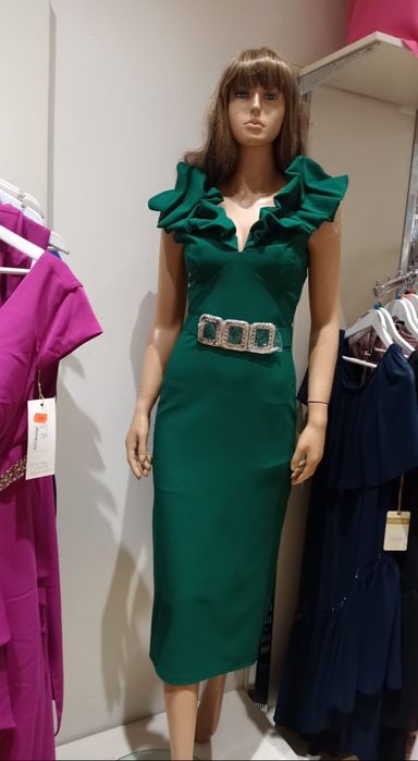 Rochie verde deosebita