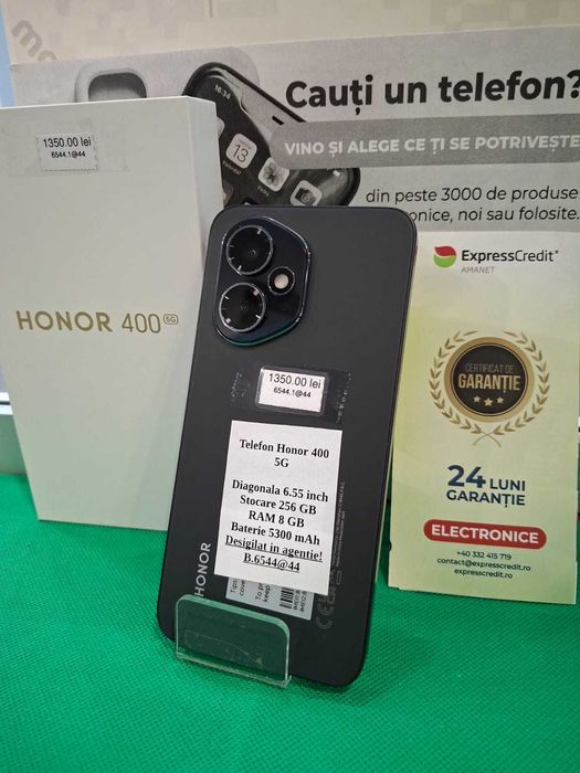 Telefon Honor 400 5G(AG44 Bc2 B:6544)-garantie 2 ani!