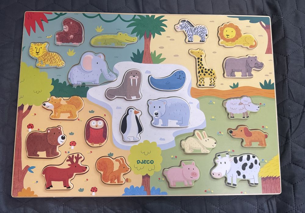 Дървени пъзели за деца