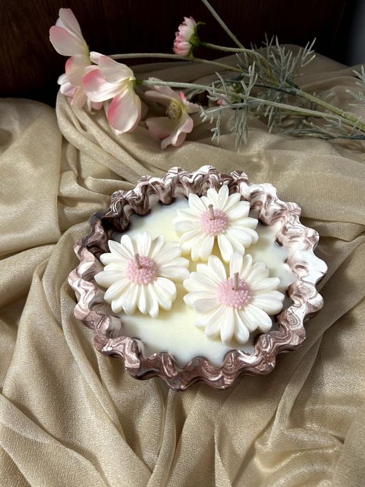 Натурална соева свещ ароматизирана ръчно направена