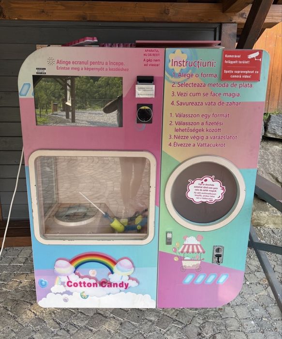 Afacare la Cheie , vending machine vată de zahăr