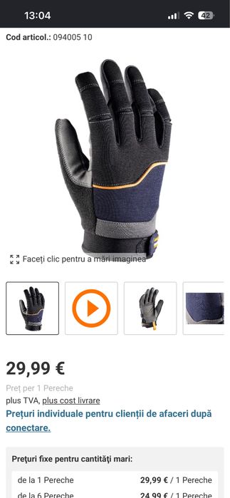 Mănuși Hybrid pentru mecanici