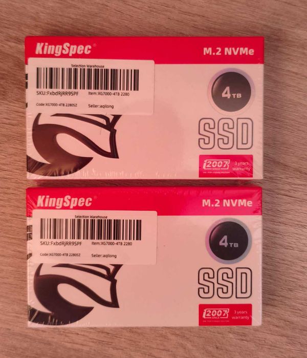 Ssd m2 nvme 4tb KingSpec 7400мб/c