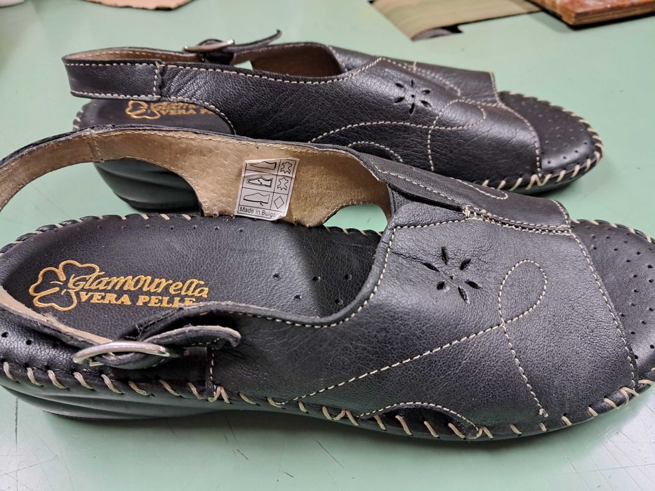 Дамски Кожени Сандали