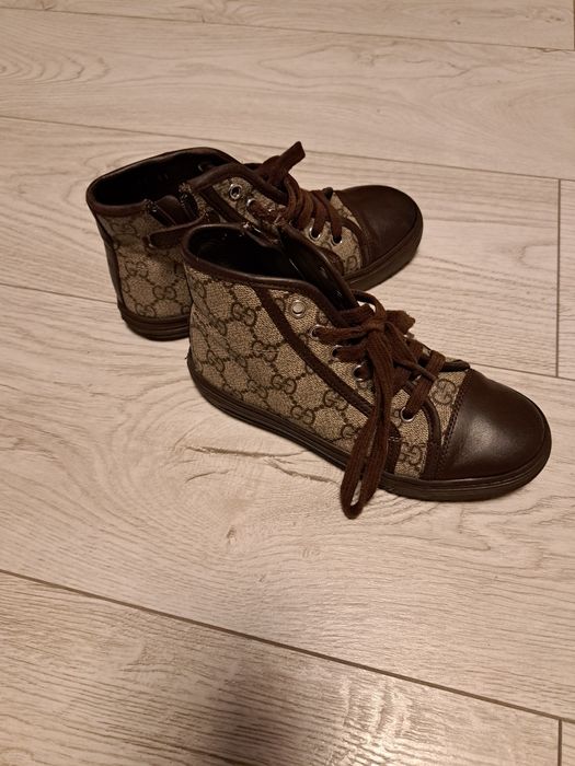 Ghete piele gucci originale maro marimea 31 cu 19.5 cm