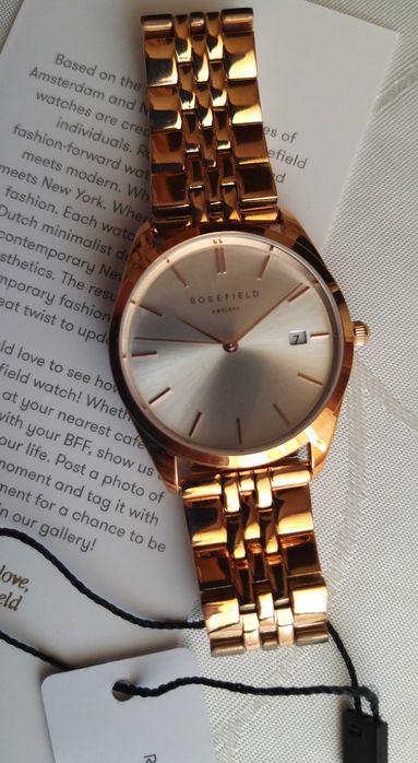 Ceas Original ROSEFIELD Gold The Ace