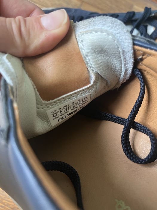 Тъмно сини мъжки кожени маратонки Pepe Jeans