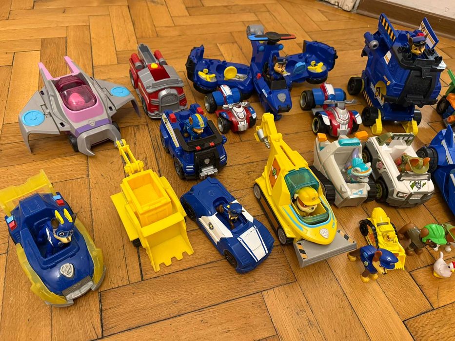 Lot Paw Patrol/Patrula catelusilor Chase,Rubble,Zuma Marshal,Ryder,Sky