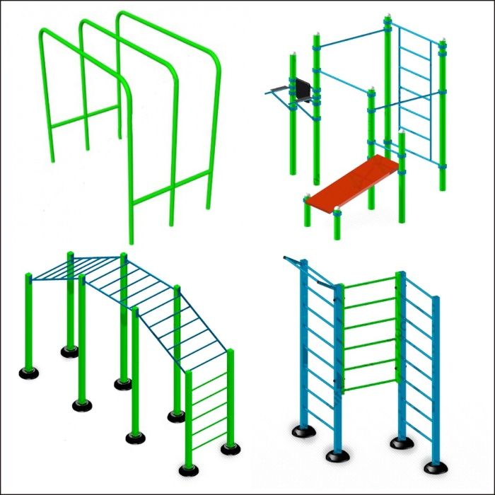 Уличные тренажеры детские площадки