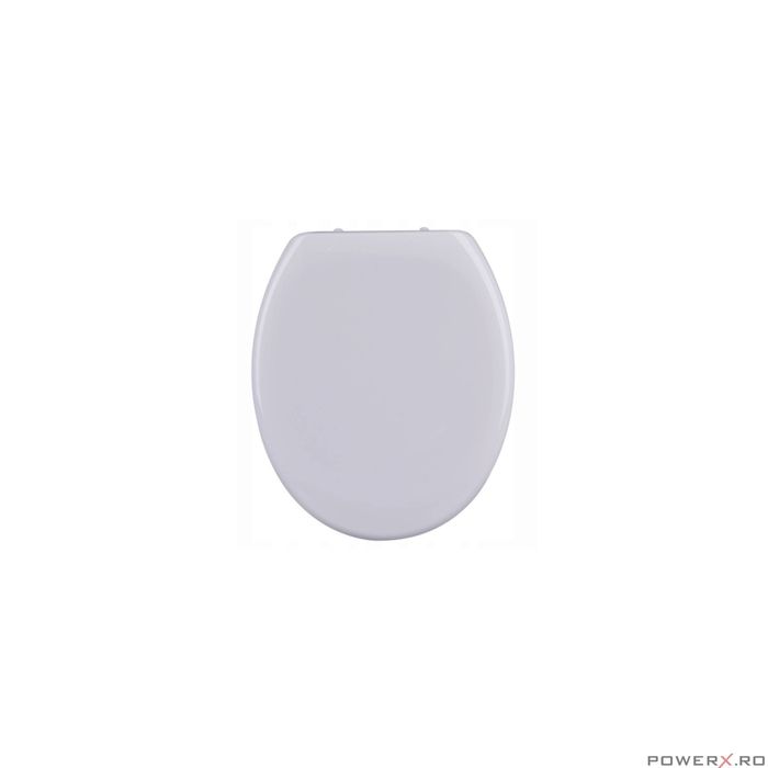 Capac WC inchidere silentioasa/eliberare rapida, duroplast alb, placa