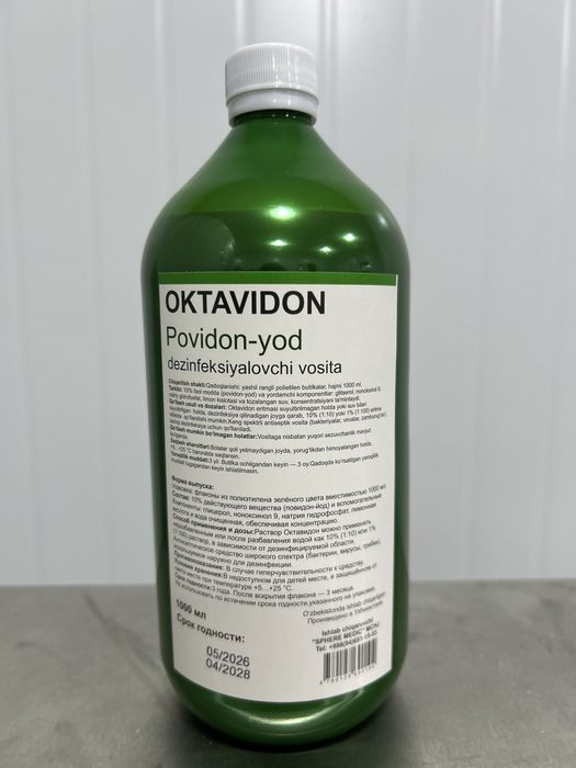 Povidon yod  Oktavidon 10%  eritma  30/100 /1000  ml