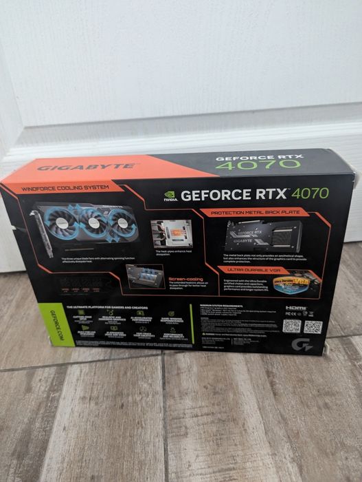 Placa video Gigabyte GeForce RTX 4070 WINDFORCE OC 12gb