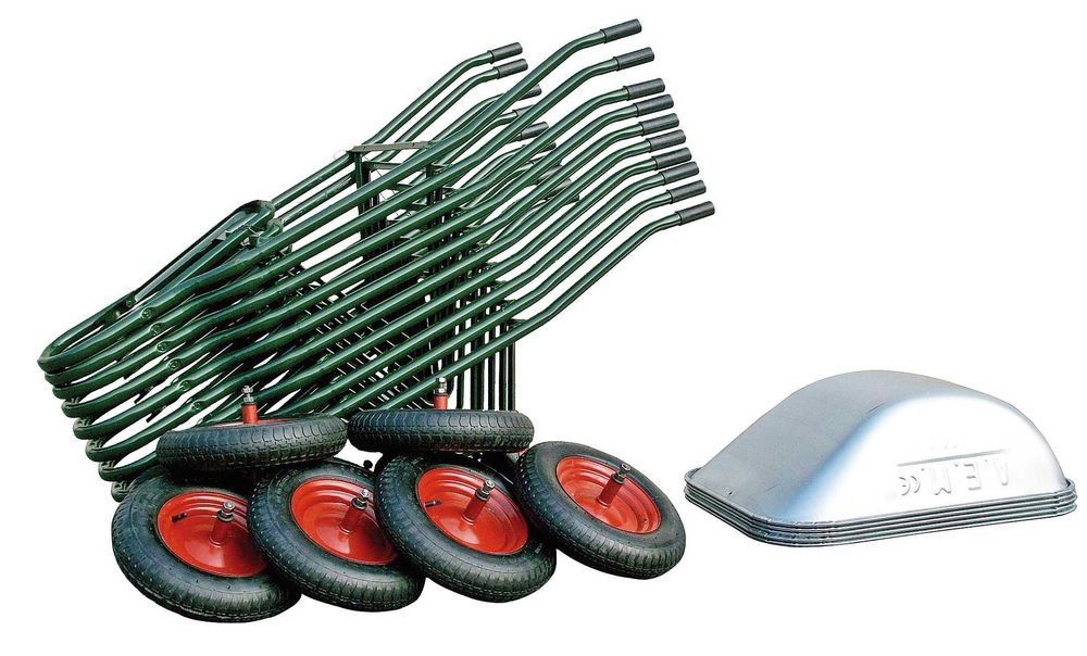 Roaba metalica 70 litri cu roata pneumatica