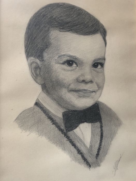 Испанска картина портрет с дете