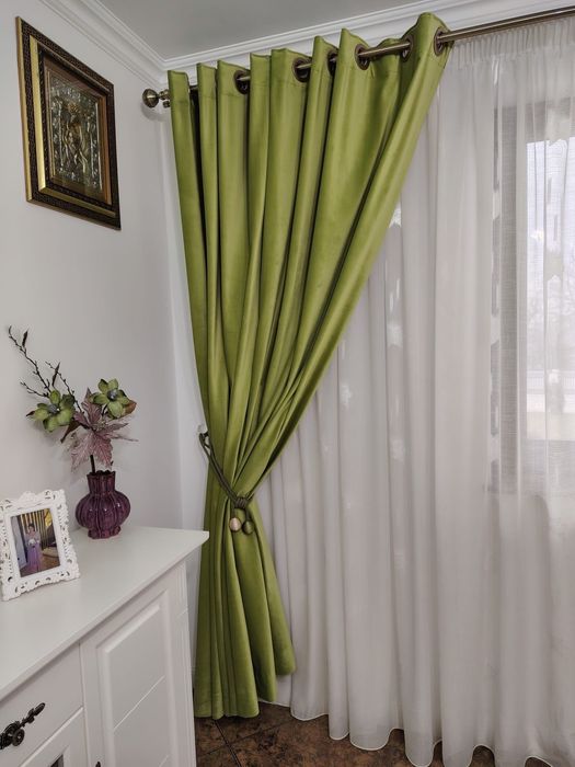 Draperii catifea groasă – 2 bucăți, 3 m lățime x 2,40 m înălțime