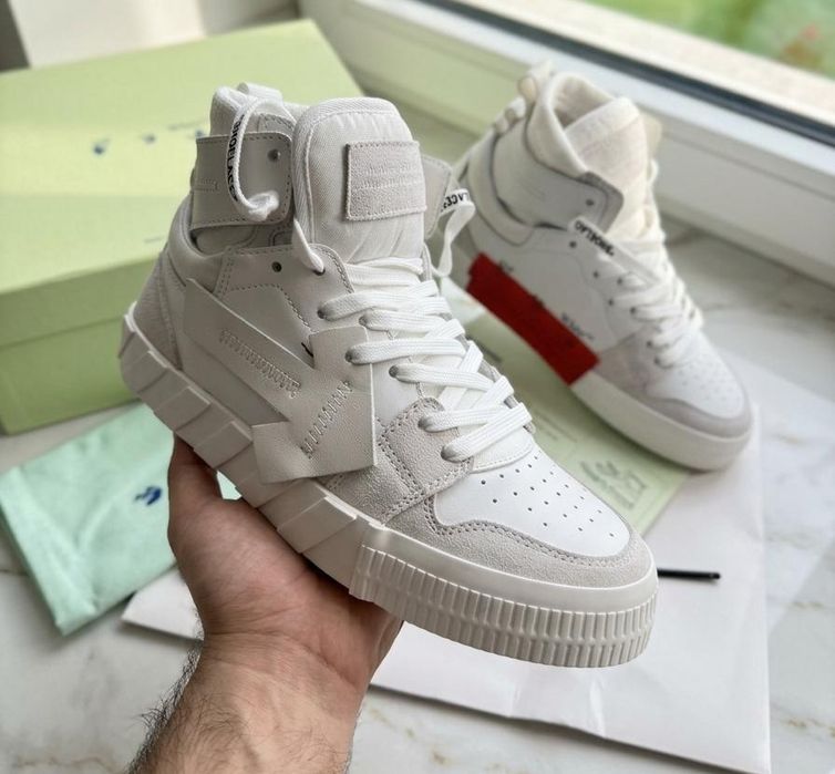 Adidasi OFF-White Court High Full Box