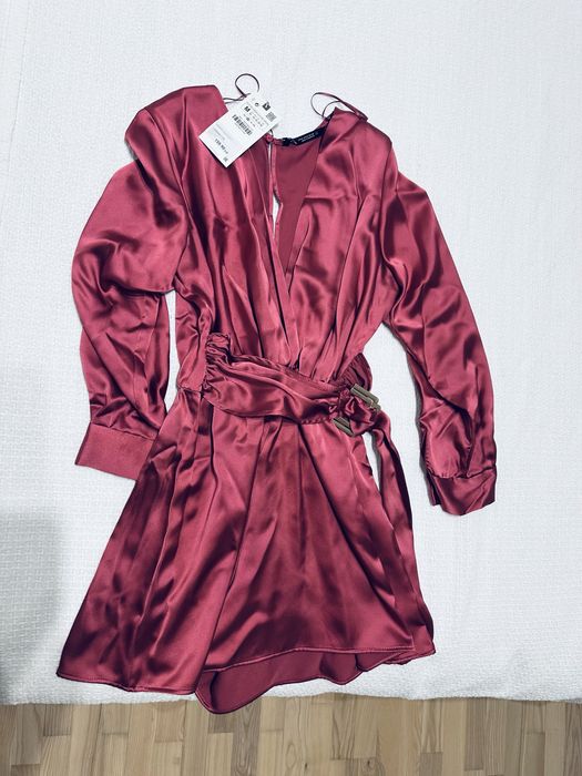 Salopeta Zara satin noua