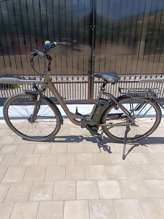 Bicicleta electrica aluminiu Saxonete shimano display led fata spate 1200km made in germany autonomie 140km schimano nexus kalkhoff,hansa enovation,